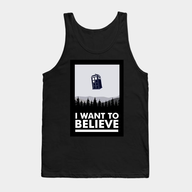 I WANT TO BELIEVE TARDIS EDITION Tank Top by tone